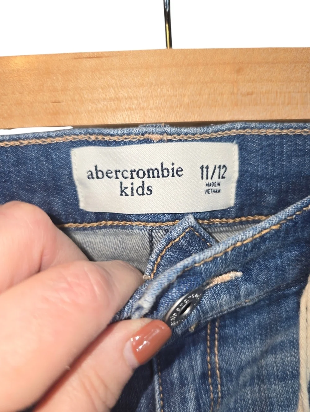 Abercrombie Kids Jean Shorts Bundle Play Length Distressed Patches NWTSize 11/12